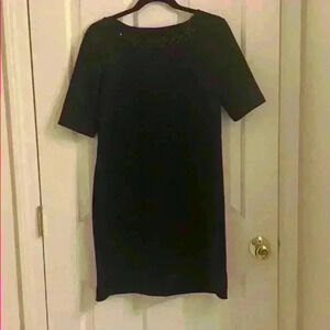 Cynthia Rowley Navy Blue dress size 8 with bejewels around the collar